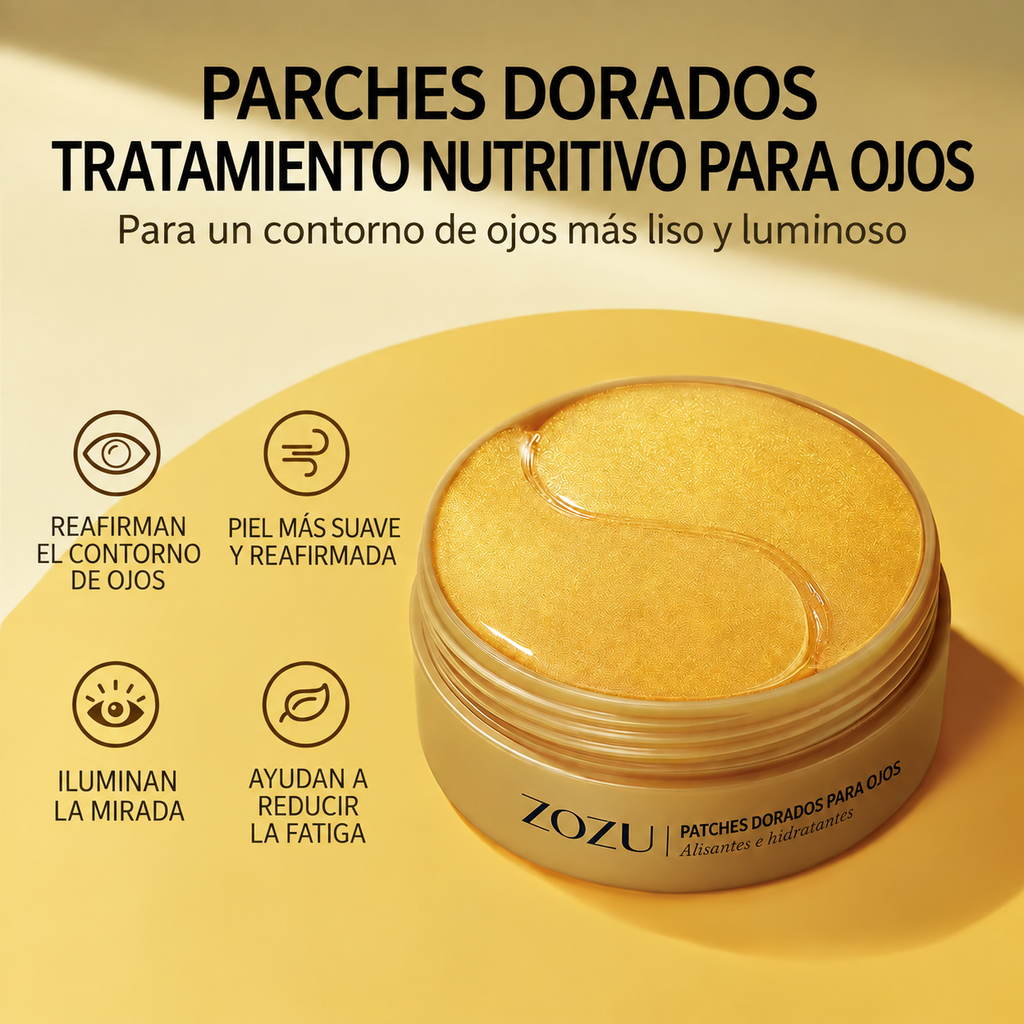 GlowEyes – Parches para el contorno de ojos de oro y aguacate