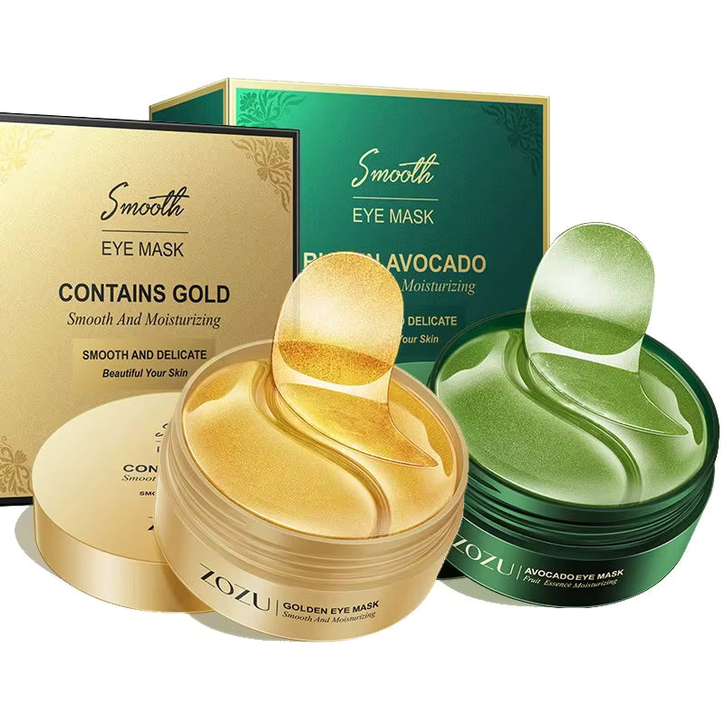 GlowEyes – Patchs Contour des Yeux Or & Avocat
