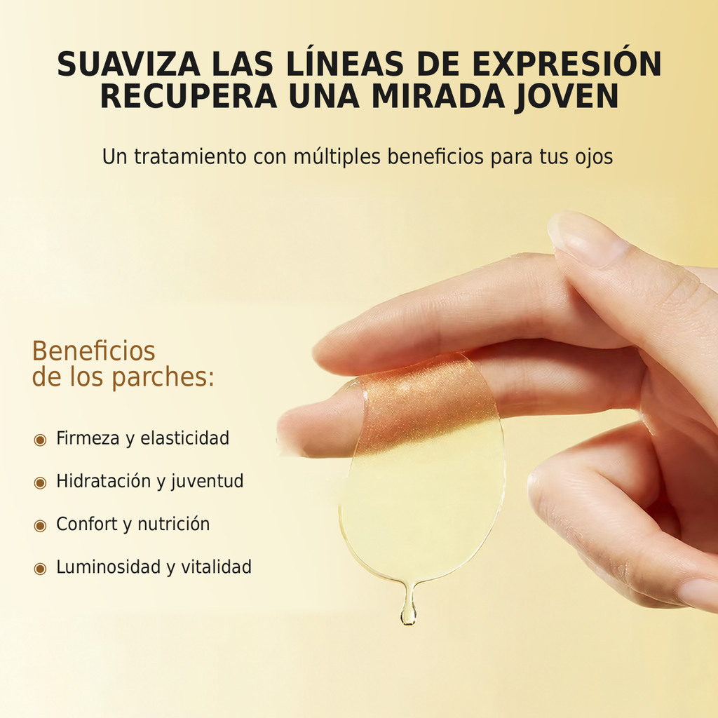 GlowEyes – Parches para el contorno de ojos de oro y aguacate