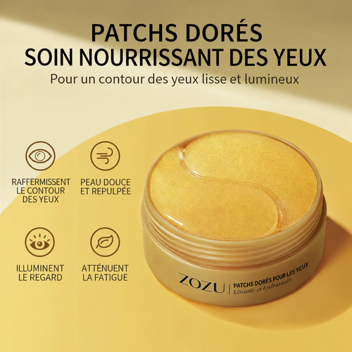 GlowEyes – Patchs Contour des Yeux Or & Avocat