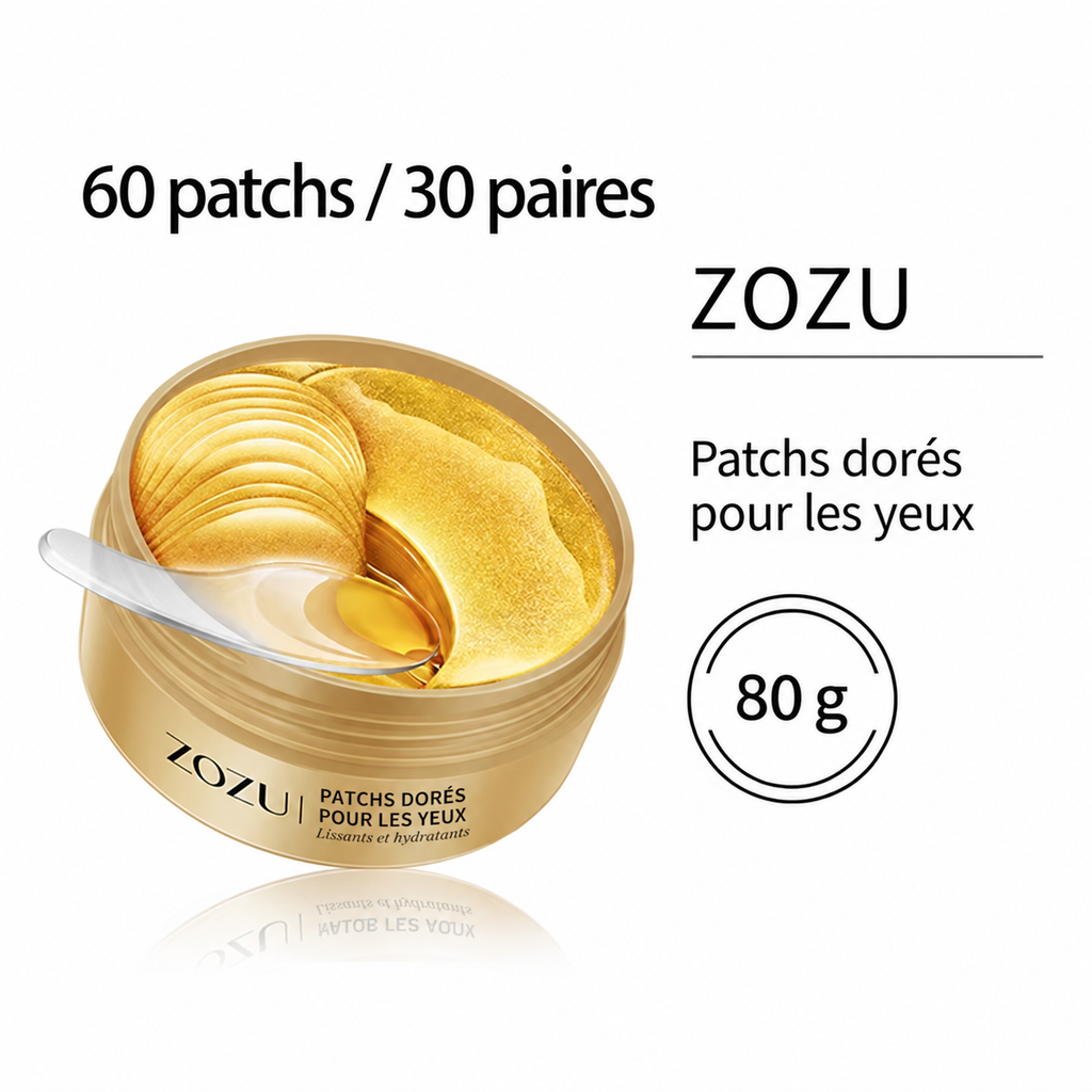 GlowEyes – Patchs Contour des Yeux Or & Avocat