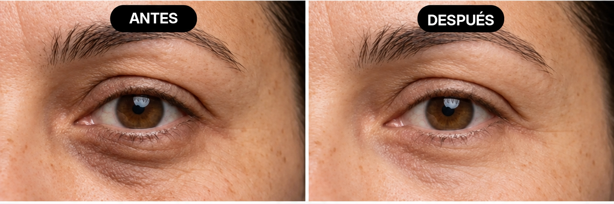 Antes / después - look 2